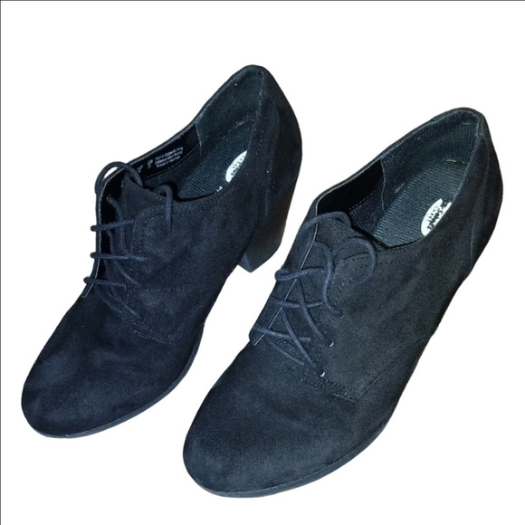 Dr. Scholl's Black Suede Heels - Picture 1 of 6